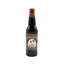Bulldog Root Beer 12 oz amber glass bottle with handcrafted label featuring two bulldogs