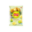 Lay's lime potato chips in a pale green bag with Chinese text, potato illustrations, and sliced limes