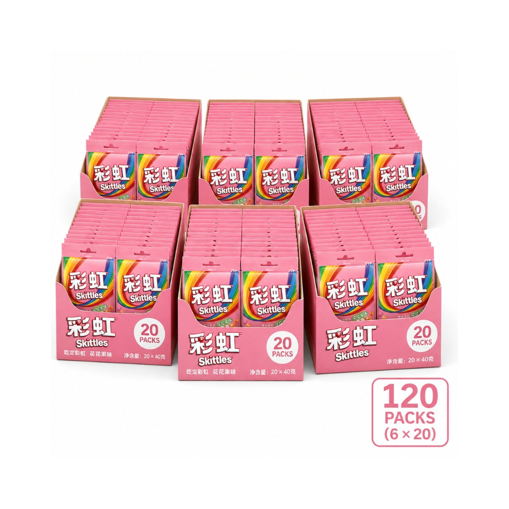 Skittles Chinese Import Candy — 4-Flavor Display Box (120 x 40g)