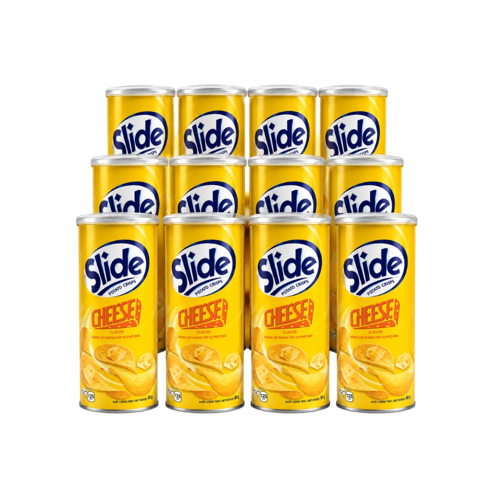 Slide Potato Crisps 90g Cans, 12-Pack