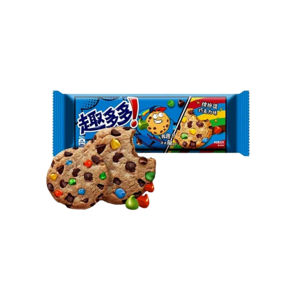 Chips Ahoy! Colorful Chocolate Chip Cookies | Chinese Import Novelty Snack (趣多多) Main image