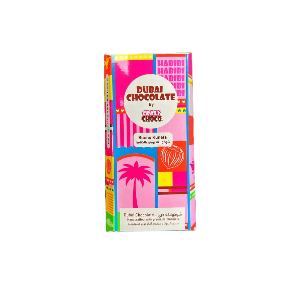 Crazy Choco Dubai Chocolate Bar – Bueno Kunefa Main image