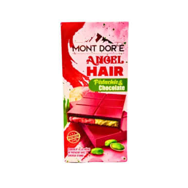 Mont Dor'e Angel Hair Pistachio Chocolate Bar 100g – Dubai Style Vermicelli & Pistachio Cream