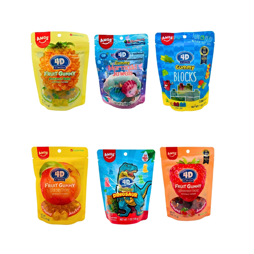 Amos 4D Gummy Blocks Building Brick Candy — Fun & Play Main image