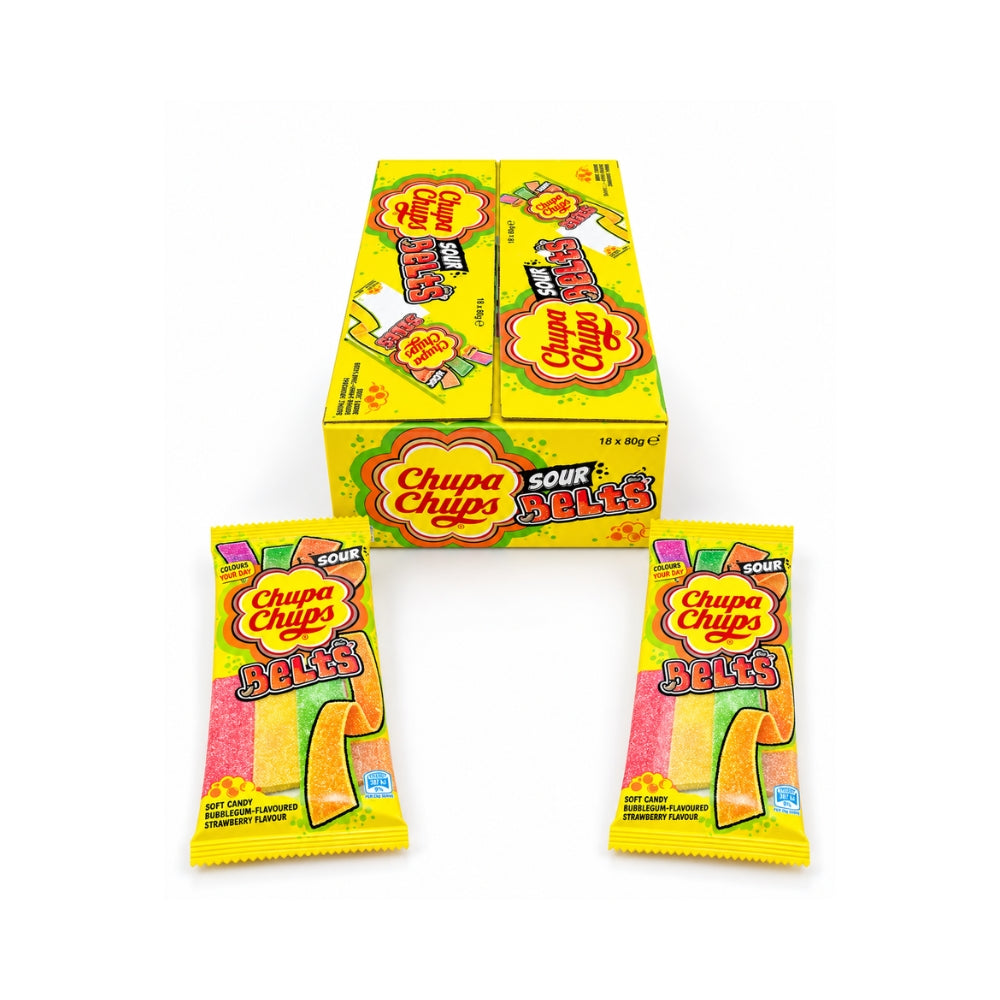 Chupa Chups Sour Belts – 18-Pack