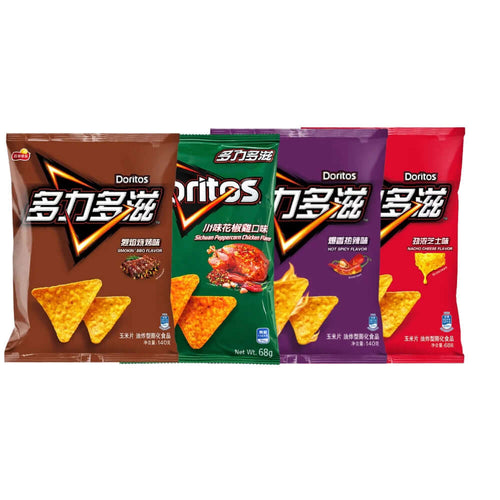Chinese Doritos  – Sichuan Chicken, Smokin BBQ, Hot Spicy & Nacho Cheese | China Import