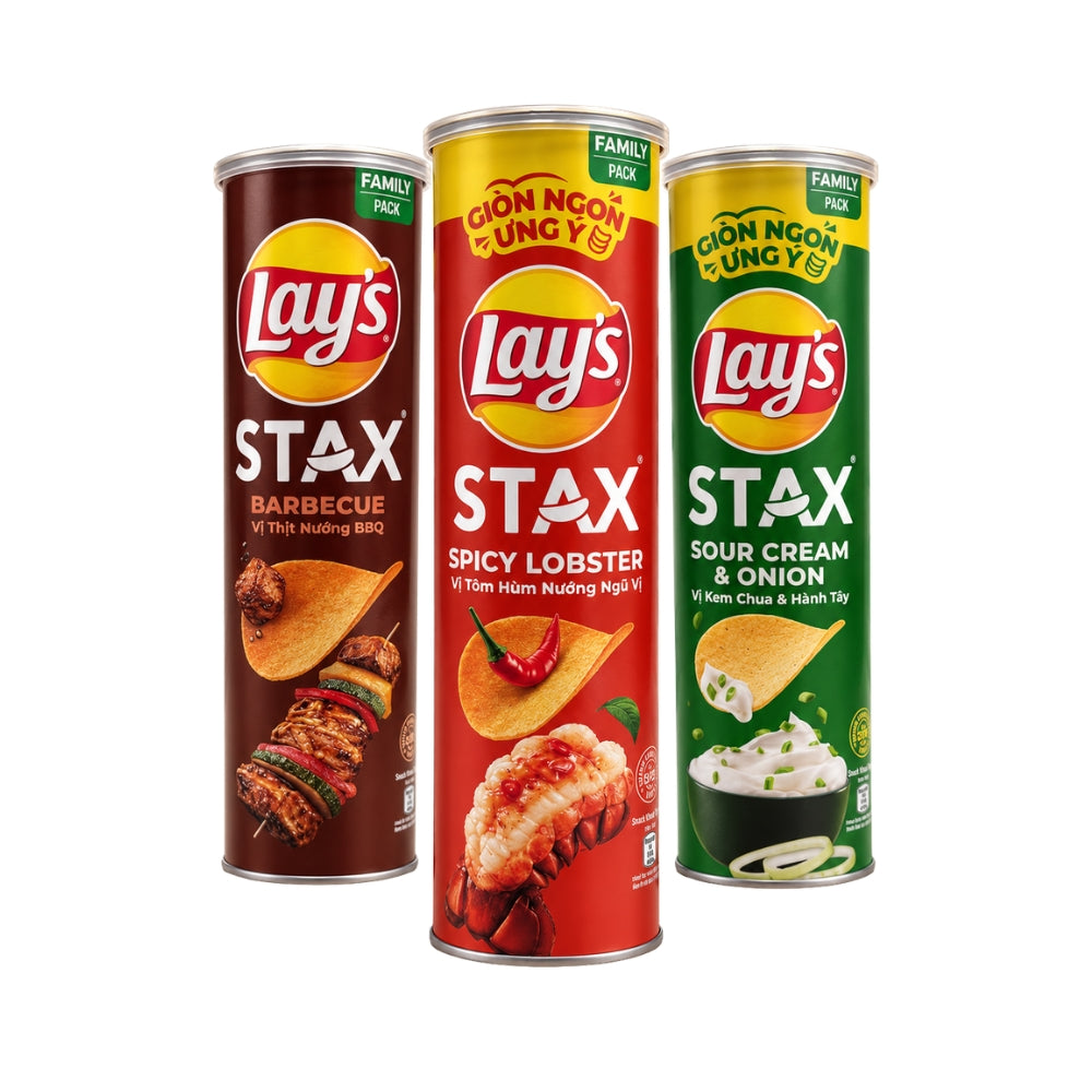 Lay's Stax Chips 145 g Family Pack