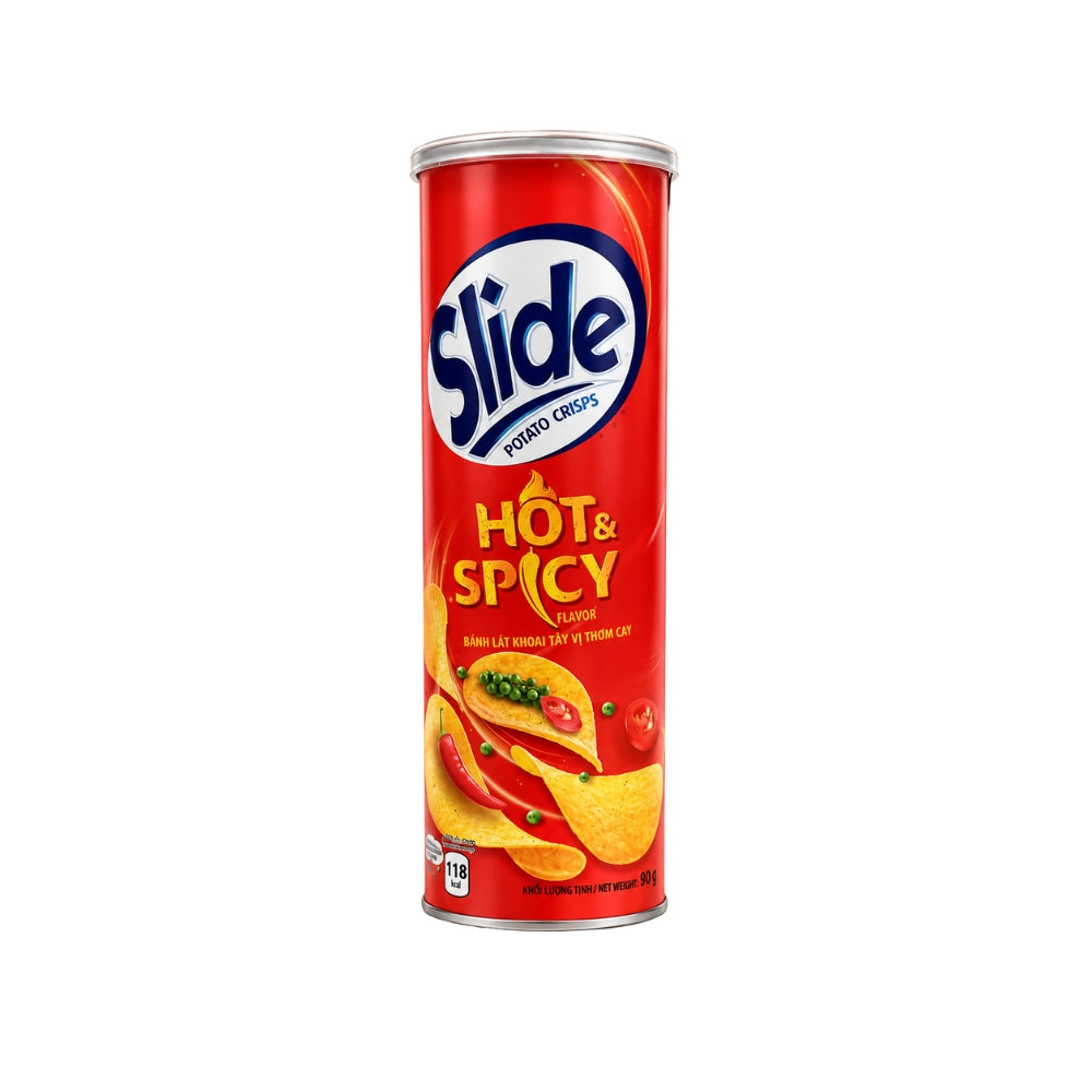 Slide Potato Crisps 90 g Can