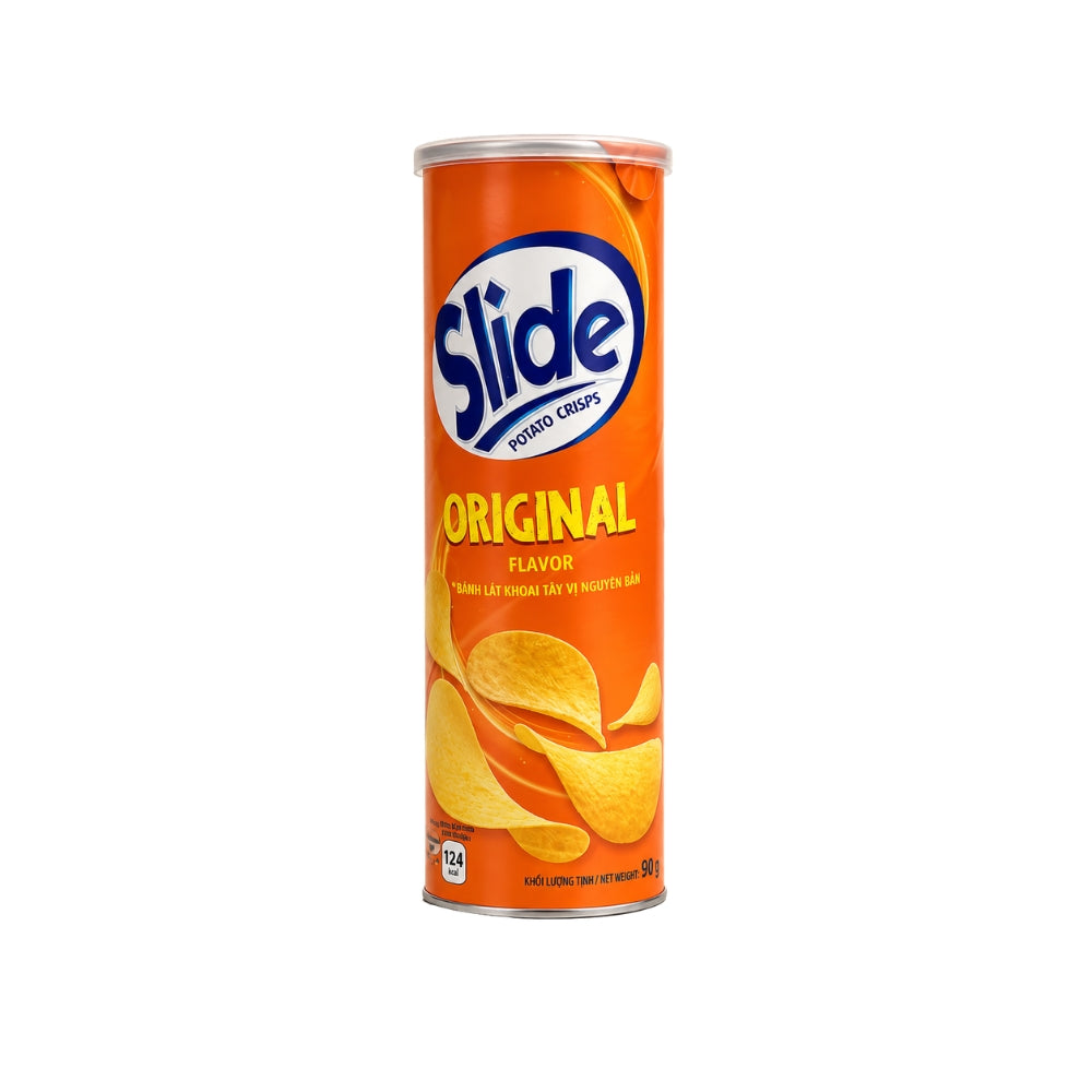 Slide Potato Crisps 90 g Can Secondary image