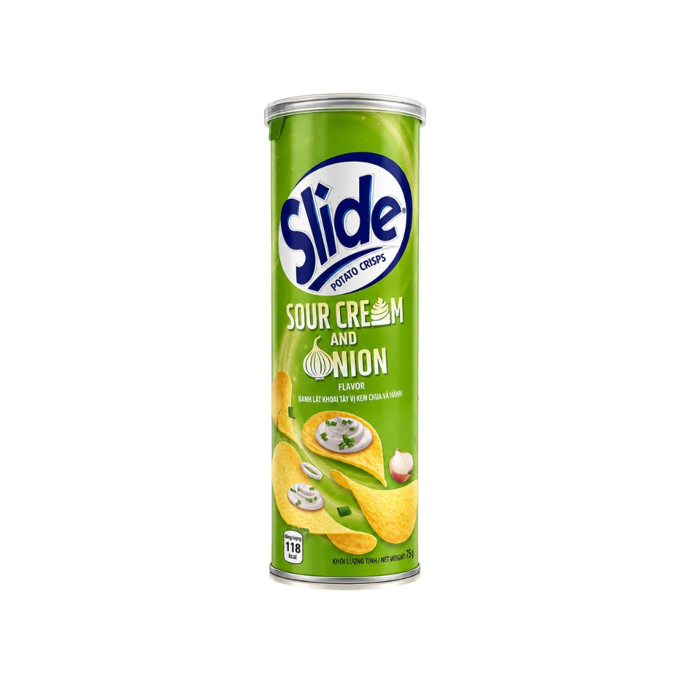 Slide Potato Crisps 90 g Can