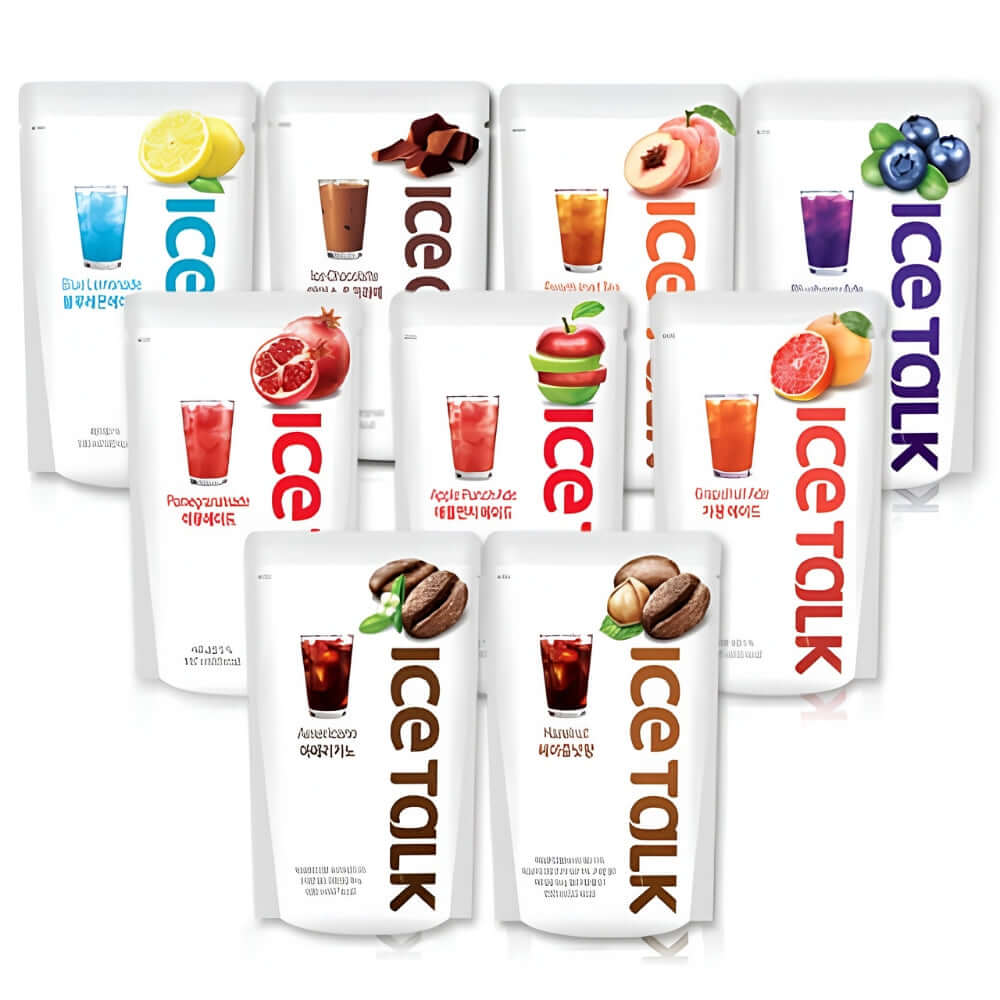 Ice Talk Korean Pouch Drinks – 9-Flavor Variety Pack Main image