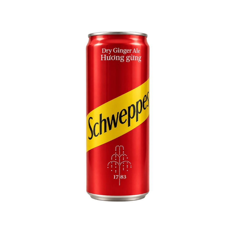 Schweppes 320 ml Can (Vietnam), 3 Drink Varieties