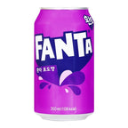 Fanta Korean Import Soda Cans – 5-Flavor Variety Pack | Pineapple Zero, Peach Zero, Melon, Grape Zero & Grape | 350ml Each
