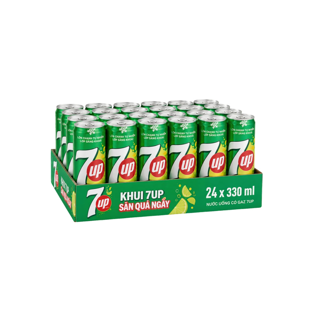 7UP Vietnam Lime Soda 330ml Cans — Case of 24