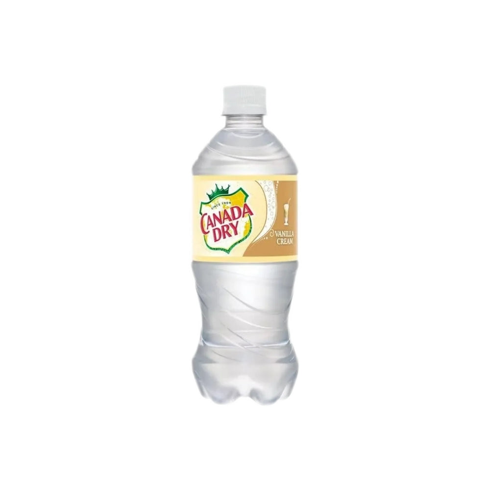 Canada Dry Vanilla Cream Sparkling Soda 20oz – Limited Edition Vanilla Cream Flavor Bottle Main image