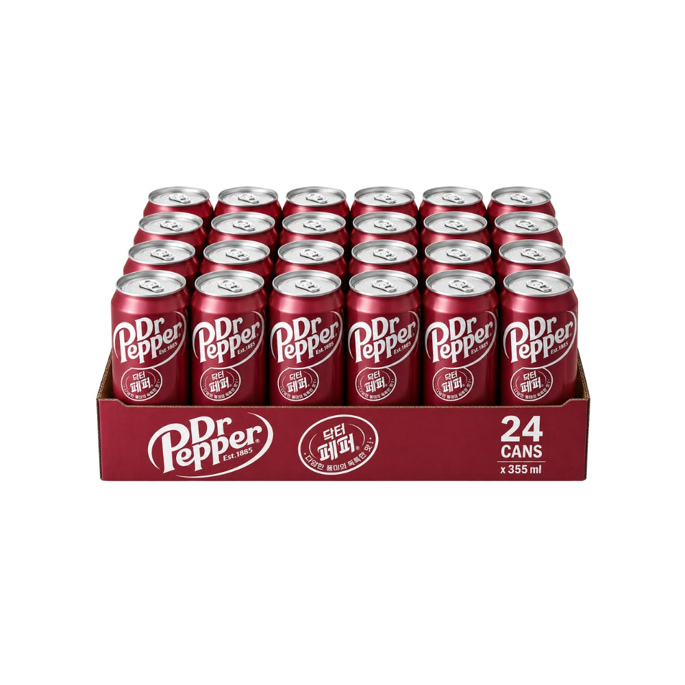 Dr Pepper Korea 355ml Cans – 24-Pack Tray Main image