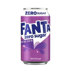 Fanta Korean Import Soda Cans – 5-Flavor Variety Pack | Pineapple Zero, Peach Zero, Melon, Grape Zero & Grape | 350ml Each