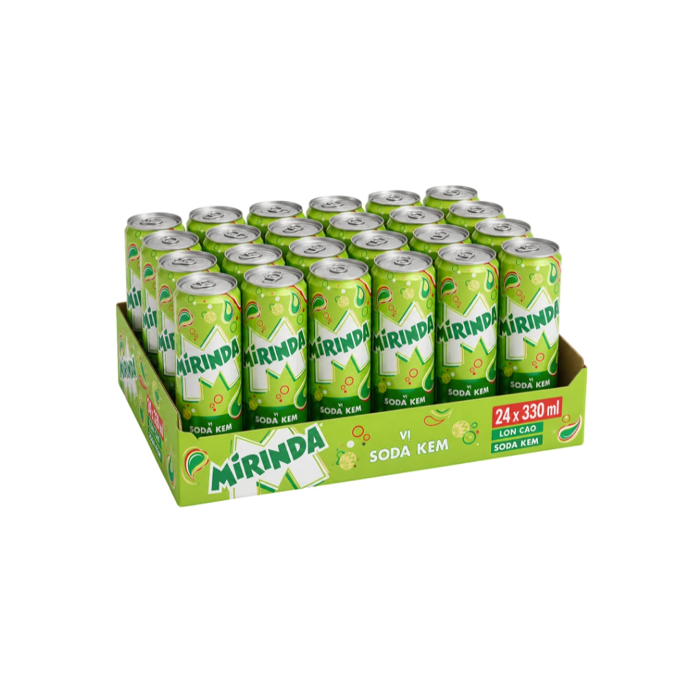 Mirinda Cream Soda Vietnam — Exotic Soda Kem Cans (24 x 330ml Pack) Main image