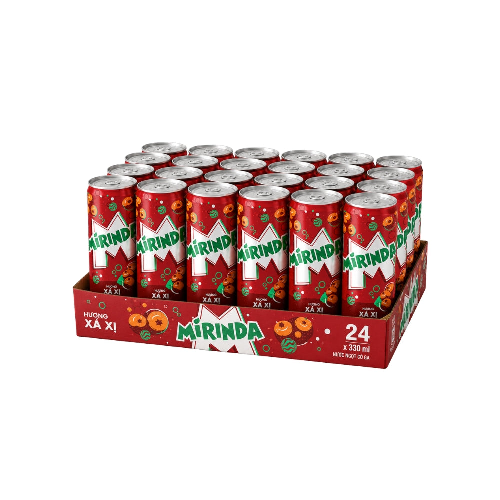 Mirinda Sarsi Sarsaparilla Soda — Vietnamese Import | 330ml Cans | 24-Pack Main image