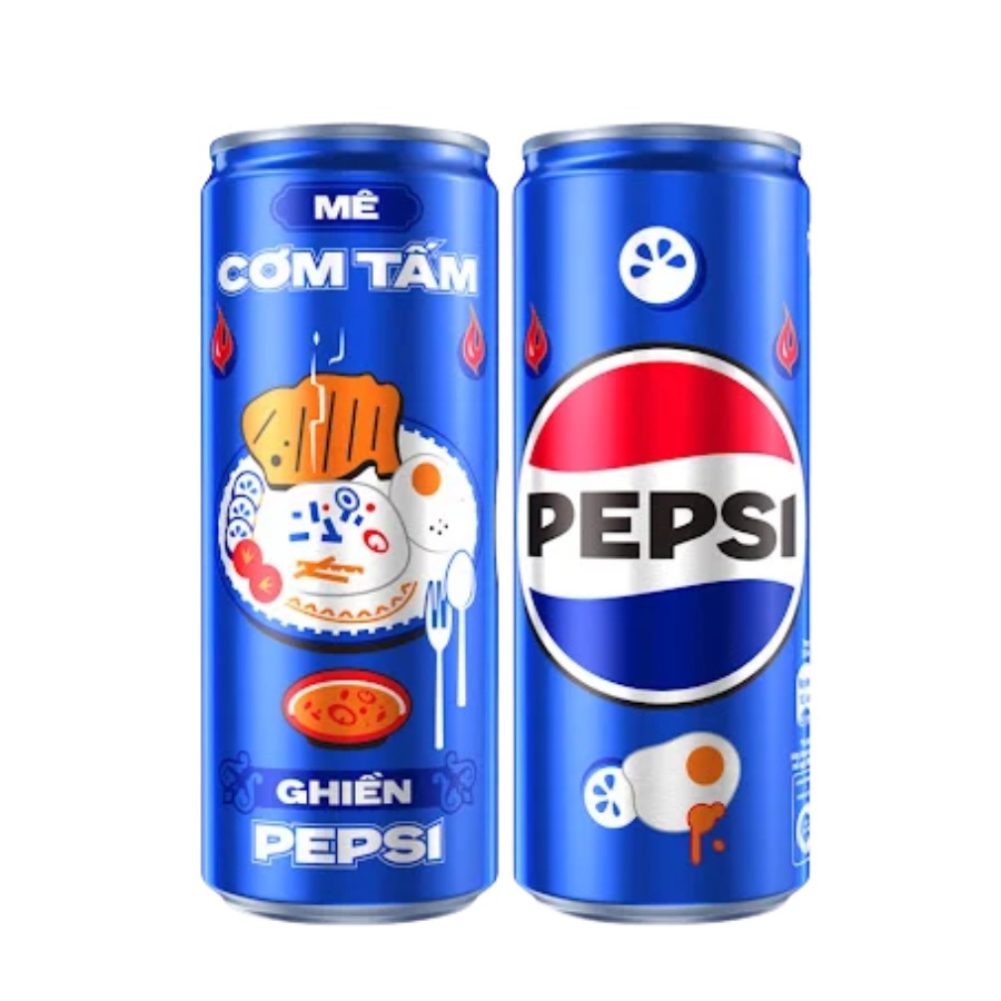 Pepsi Cơm Tấm Limited Edition Can 320ml – Vietnam Exclusive Cola