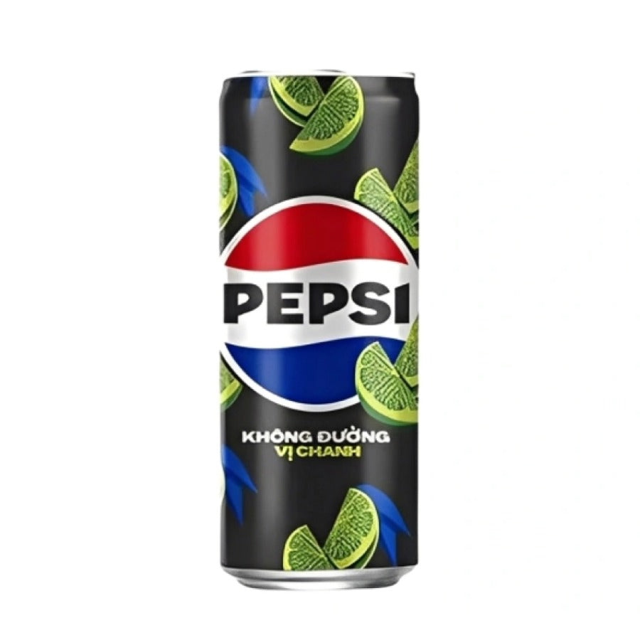 Pepsi Zero Sugar Lime Vietnam 320ml Can – Không Đường Vị Chanh Main image