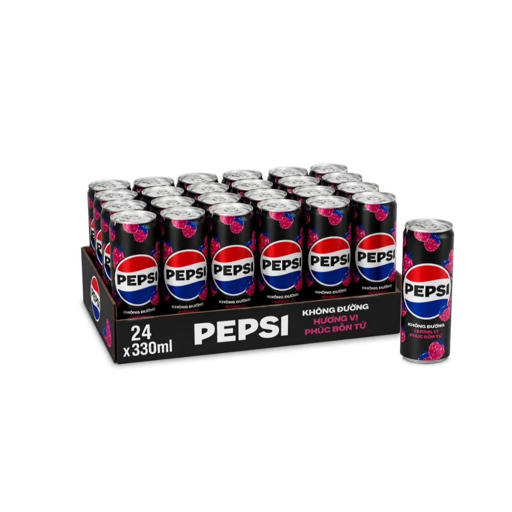 Pepsi Zero Sugar Raspberry — Vietnam Import | 24 x 330ml Cans Main image
