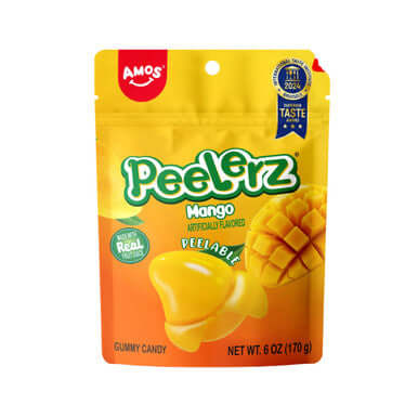 Amos Peelerz Peelable Gummy Candy 6oz / 170g – TikTok Viral Fruit Gummies