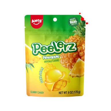 Amos Peelerz Peelable Gummy Candy 6oz / 170g – TikTok Viral Fruit Gummies