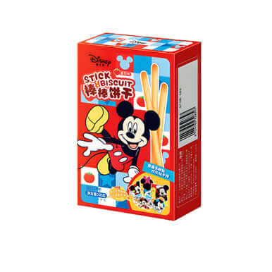 Disney Mickey Mouse Tomato Stick Biscuits 60g imported from China Main image