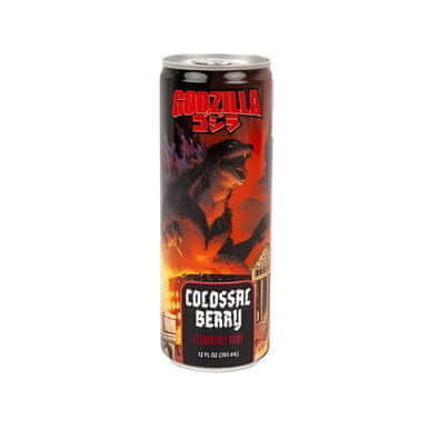 Godzilla Colossal Berry Strawberry Energy Drink 12oz Can – Limited Edition Novelty Drink Main image
