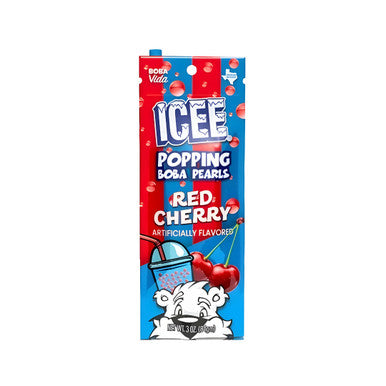 ICEE Popping Boba Pearls Red Cherry 3oz – Official Licensed ICEE Flavor Boba Candy Pack Main image