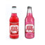 Ale-8-One craft soda glass bottles – Cherry and Strawmelon flavors side by side, white background