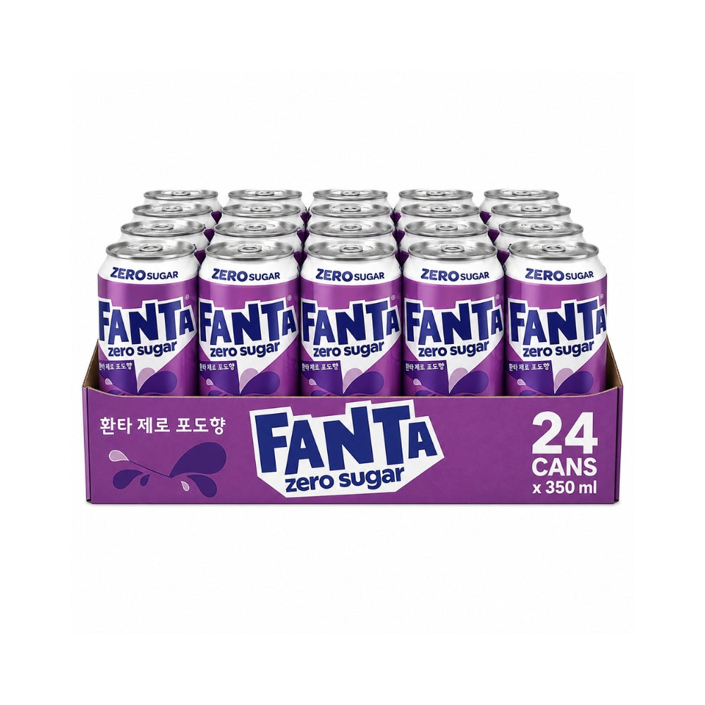 Fanta Korean Import Soda 350ml Cans (24-Pack)