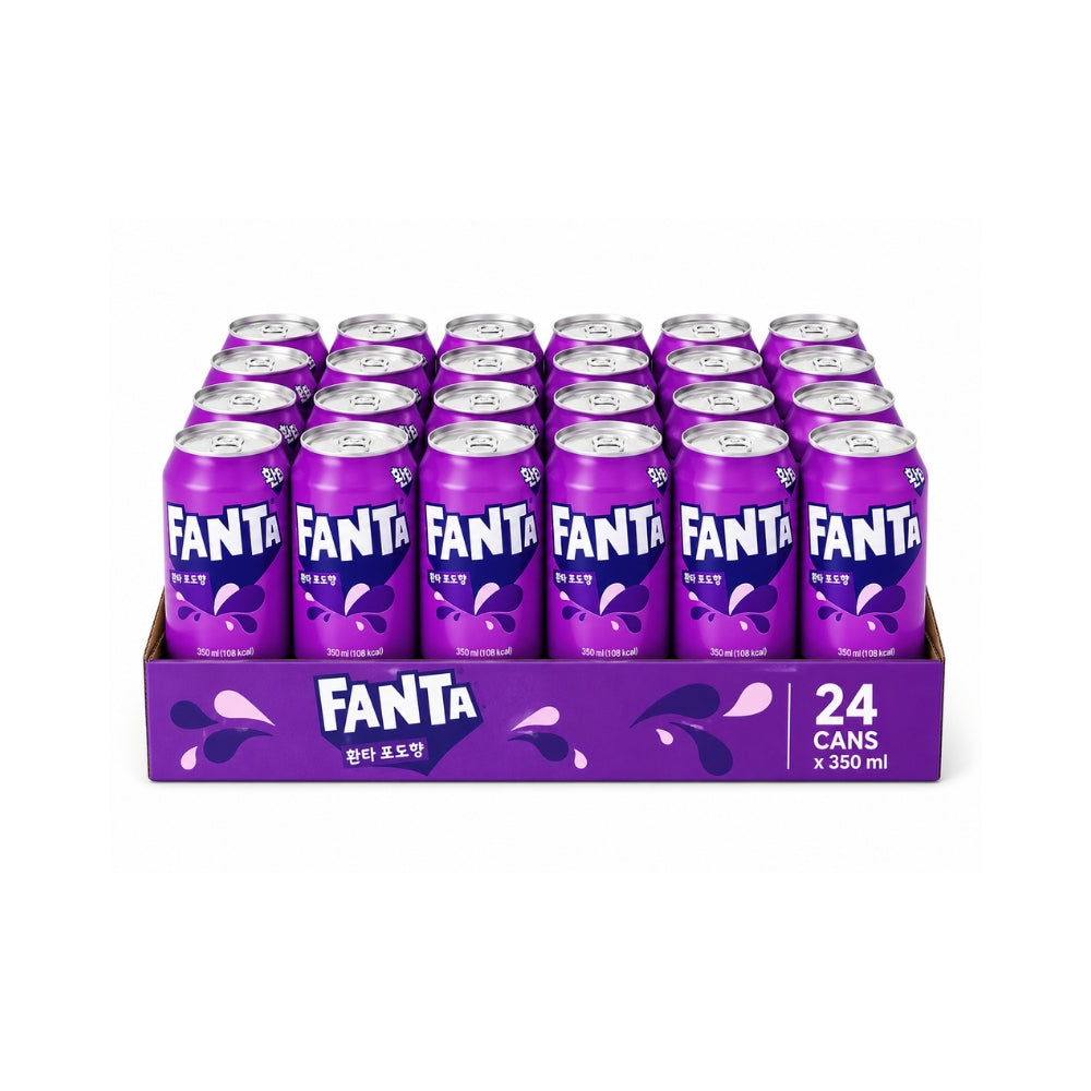 Fanta Korean Import Soda 350ml Cans (24-Pack)