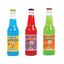 Sour Puss Soda three-flavor variety — Blueberry Lemon, Fruit Punch, and Kiwi Orange super sour soda in 12 oz glass bottles