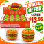 Burger Fidget Spinner Ball Green Button – 12-Piece Box