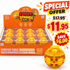 Burger Fidget Spinner Ball Yellow – 12-Piece Display