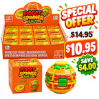 Burger Fidget Spinner Ball – 12-Piece Display Box