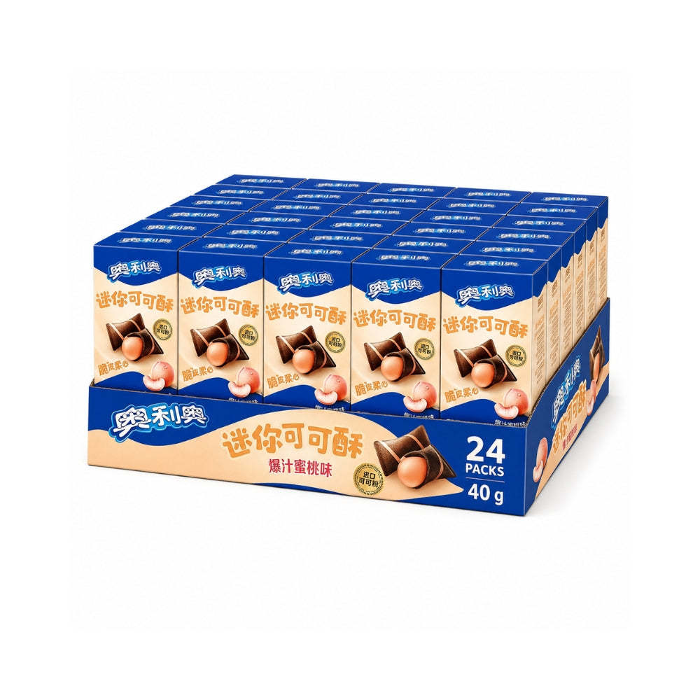 Oreo Mini Cocoa Puffs 24-Pack | Lava Chocolate, Vanilla Milk, Strawberry & Peach Secondary image