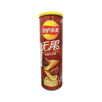 Chinese Lay's Stax Black Pepper Rib Eye Steak Flavor Stacked Potato Chips 90g imported from China
