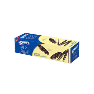 Korean Oreo Thins Vanilla Mousse Biscuits 84g imported from South Korea Main image