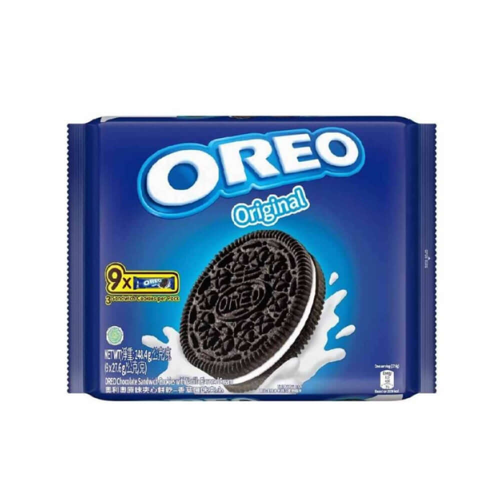 Oreo Original Chocolate Sandwich Cookies 248.4g – 9 Pack Multipack Main image