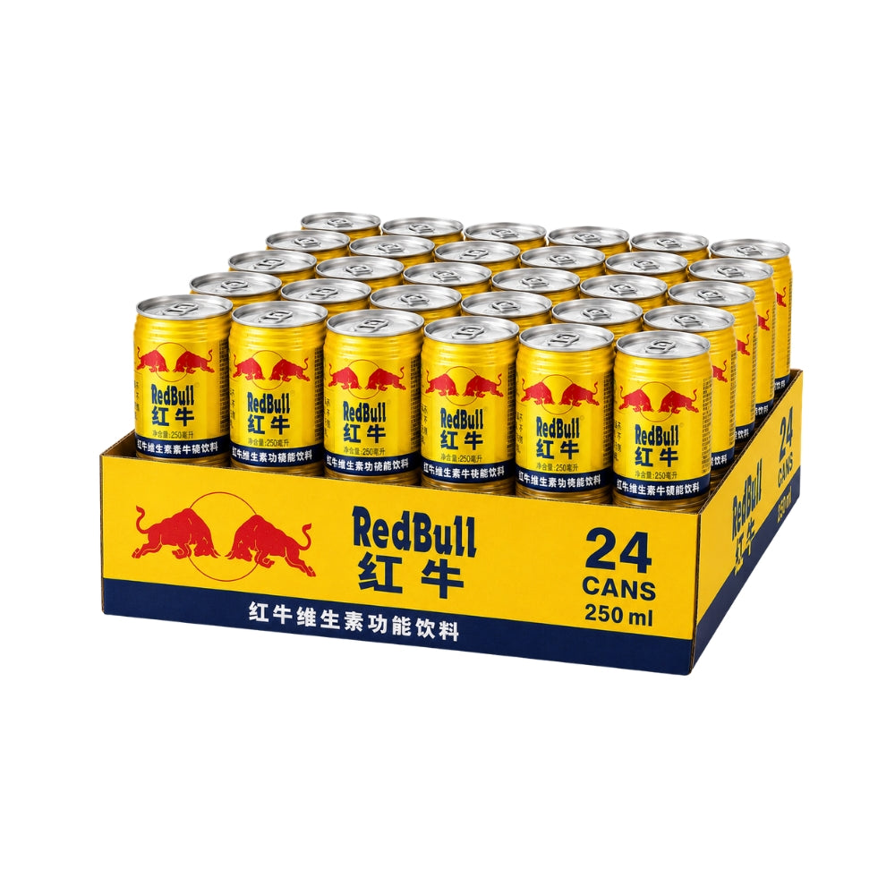 Red Bull China Gold Edition Energy Drink 250ml — 24-Can Pack (红牛维生素功能饮料) Main image