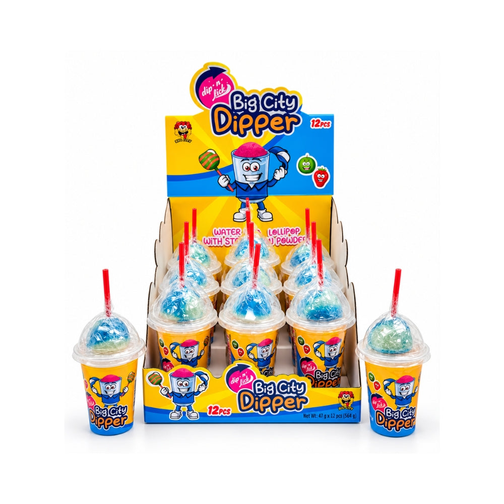 Big Dipper Lollipop Powder 12-Count Display | Sour City Main image