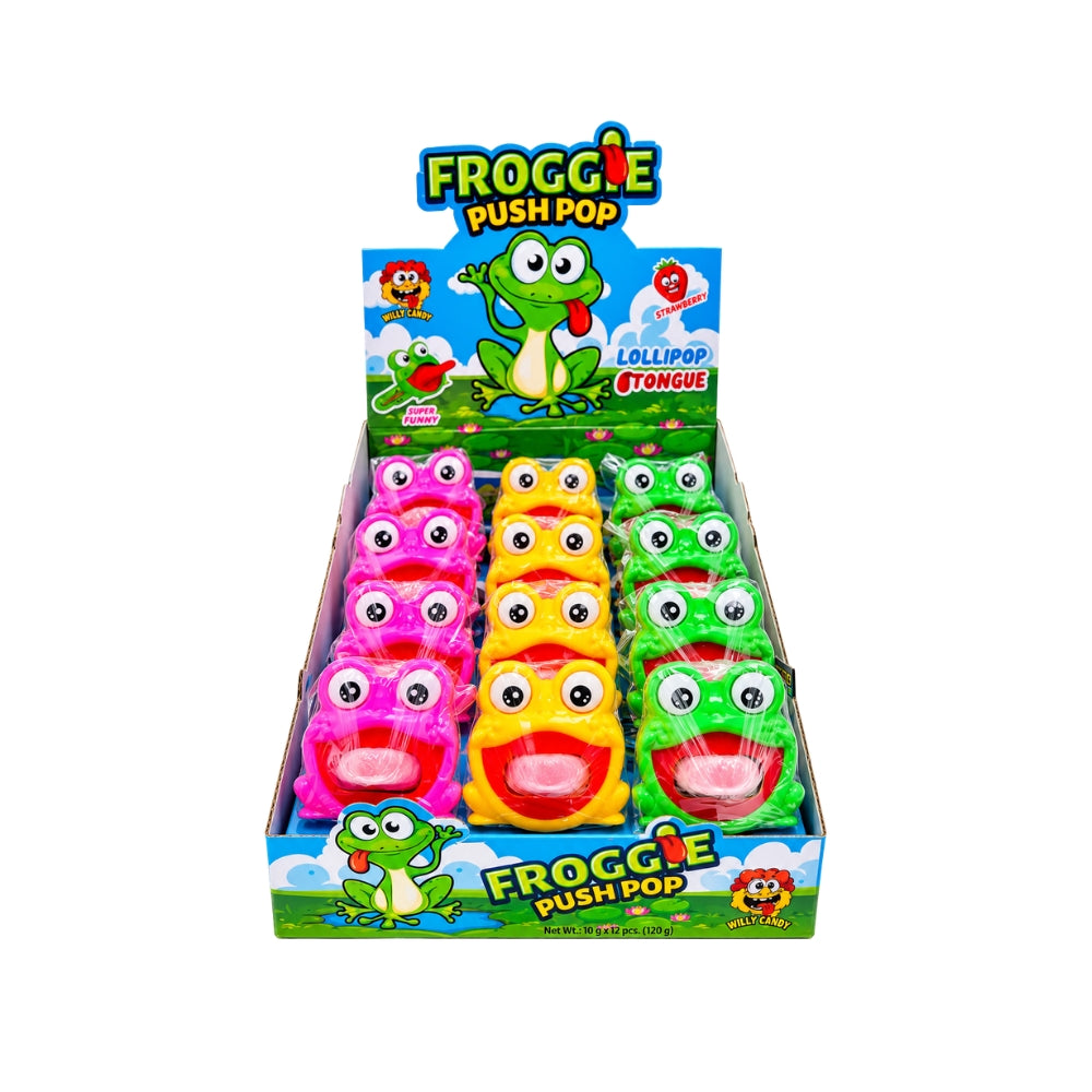 Froggie Push Pop 12-Count Display | Sour City Main image