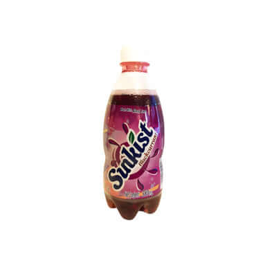 Chinese Sunkist Sparkling Soda Black Currant Flavor 380ml imported from China
