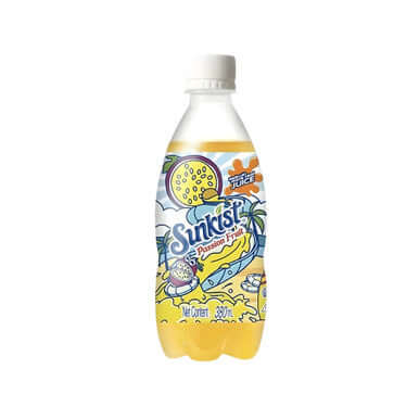 Chinese Sunkist Sparkling Soda Passion Fruit Flavor 380ml imported from China Main image