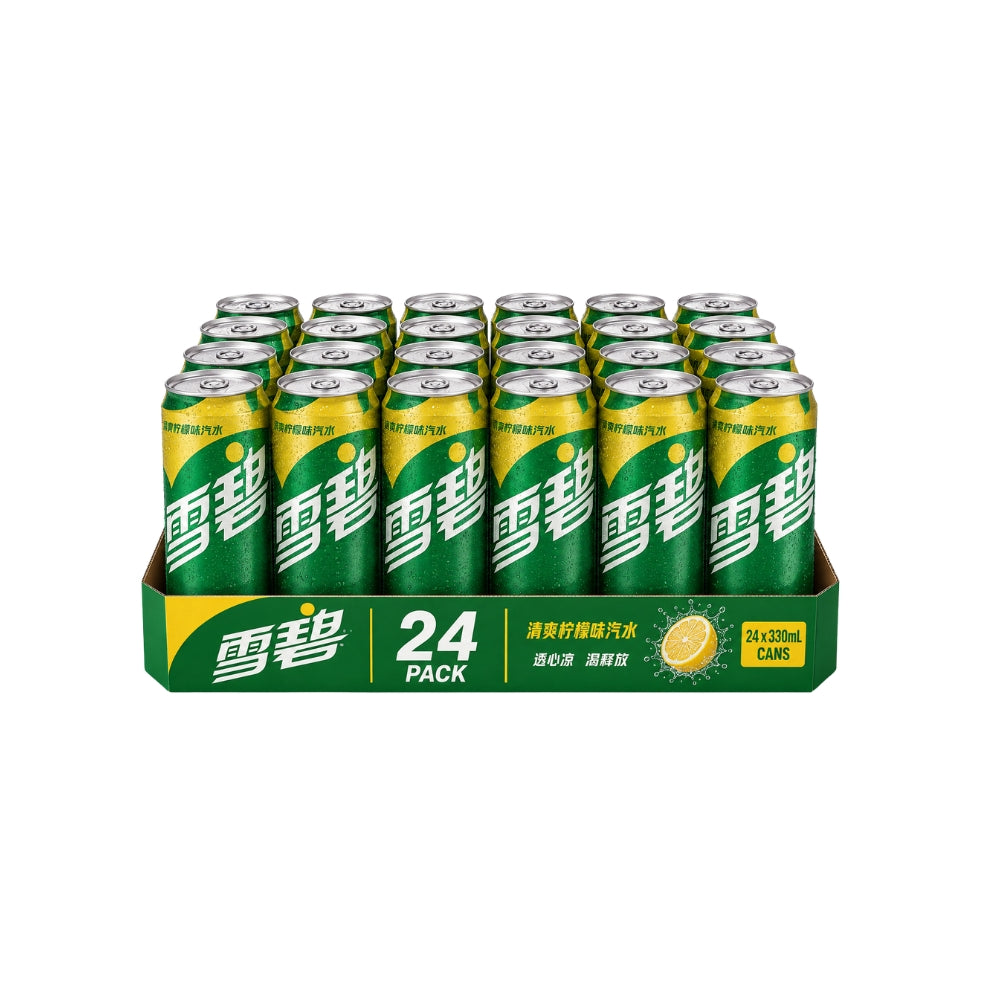 Sprite China Classic Lemon Sparkling Soda Can 330ml × 24 Main image