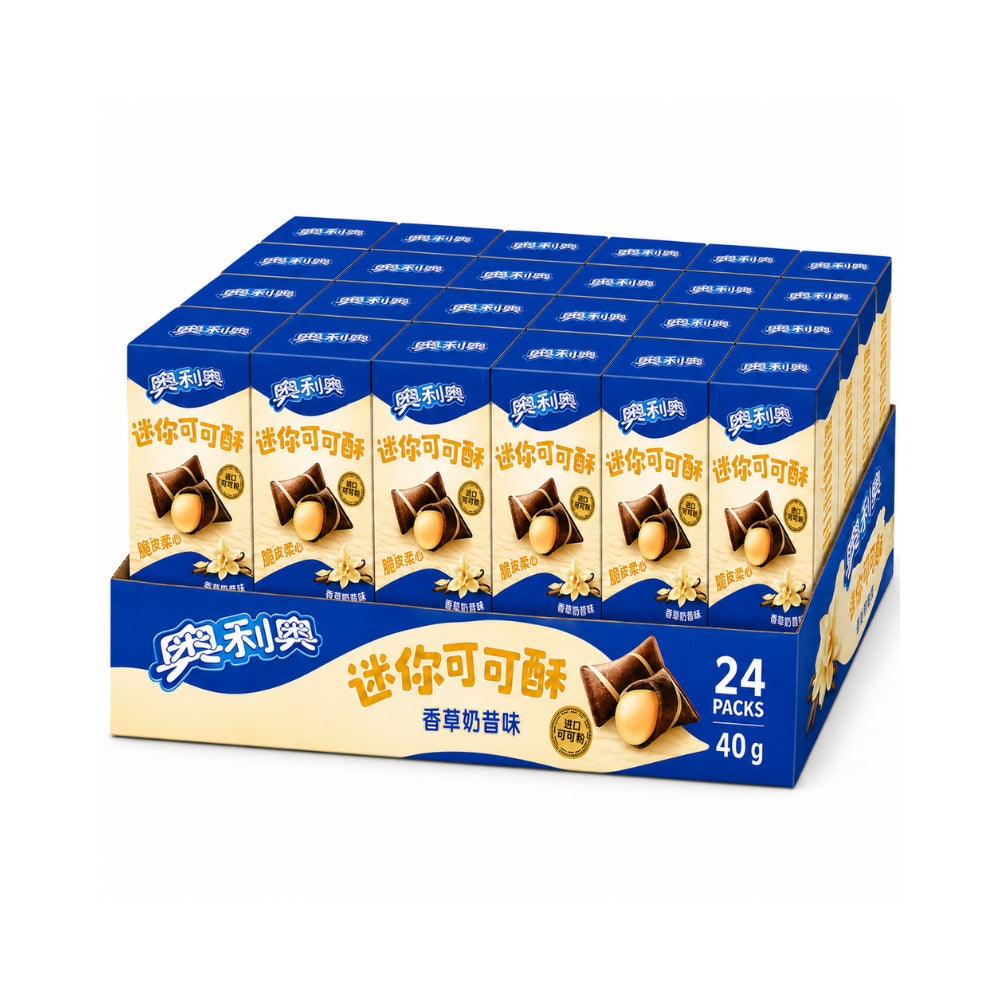 Oreo Mini Cocoa Puffs 24-Pack | Lava Chocolate, Vanilla Milk, Strawberry & Peach